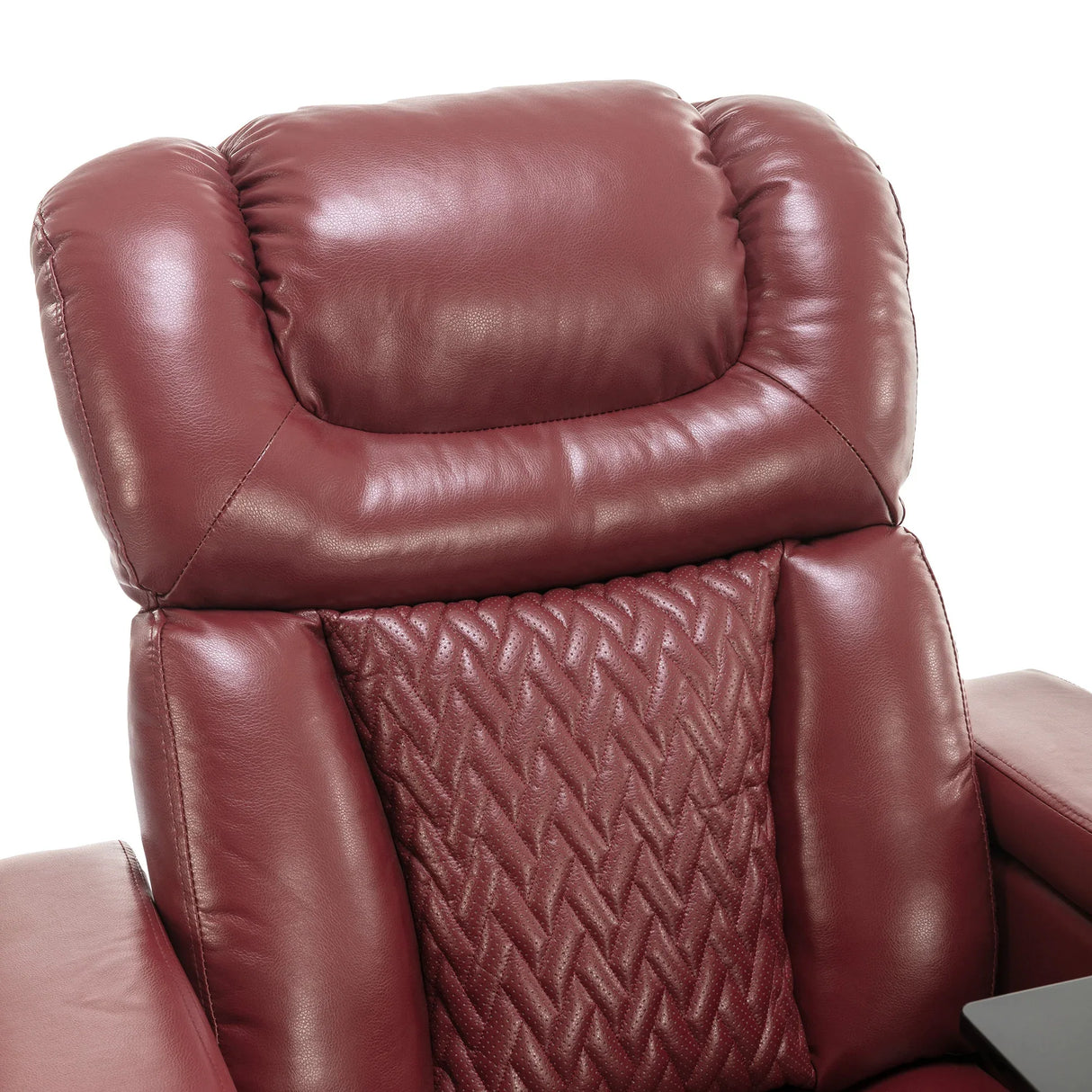 Power Recliner Chair PU Leather With USB Tray Table - Omega Lifestyles