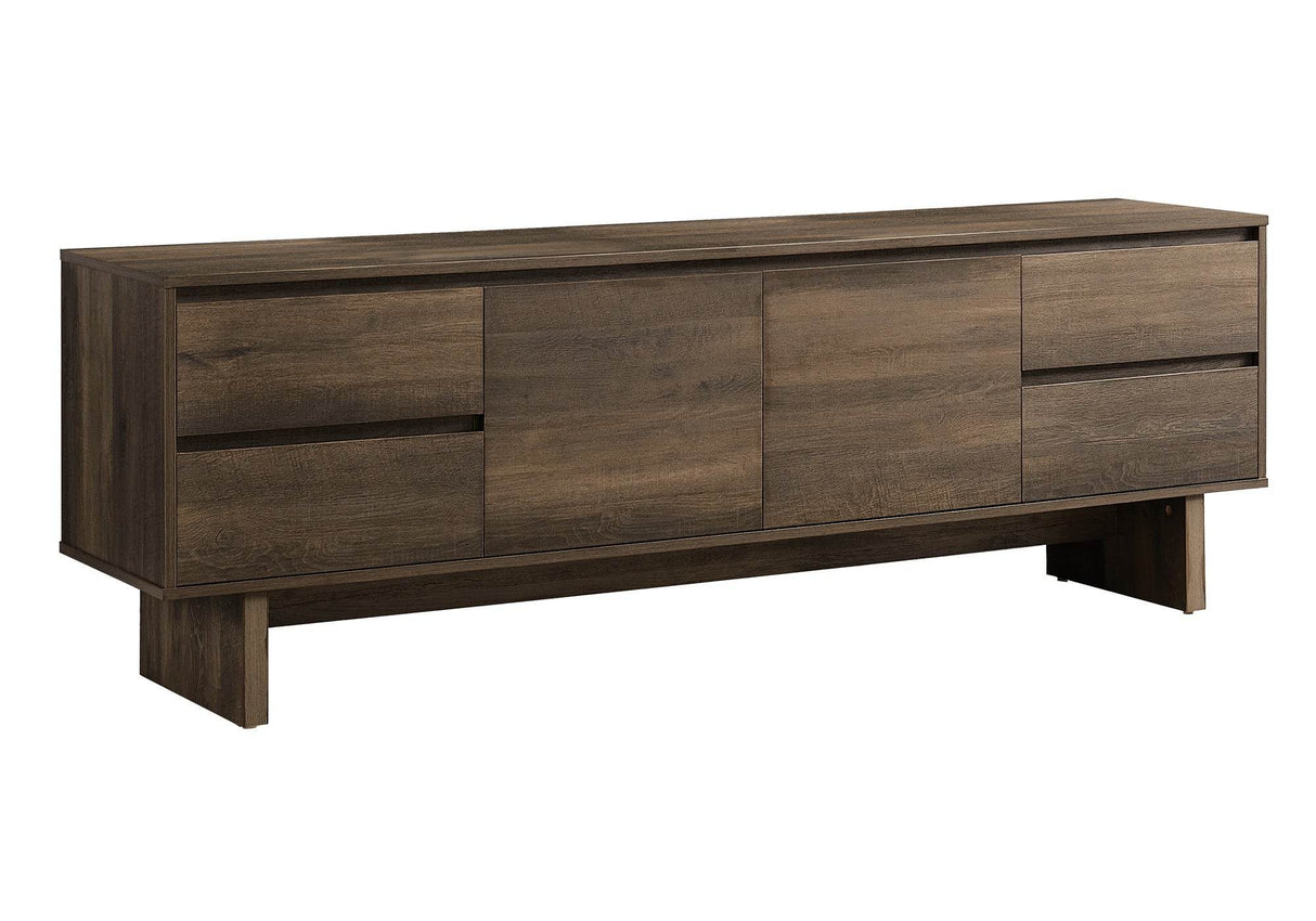 72-Inch Transitional Solid Wood Media Console Stand - Sleep Galleria