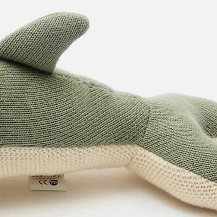 Hand-Knitted Cotton Stuffed Dolphin Soft Toy - Omega Lifestyles