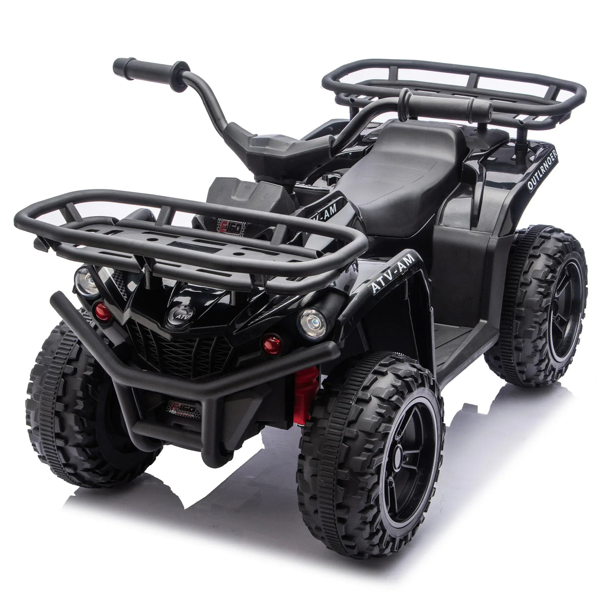 24V High-Power Kids Ride-On ATV With Storage Racks - Omega Lifestyles