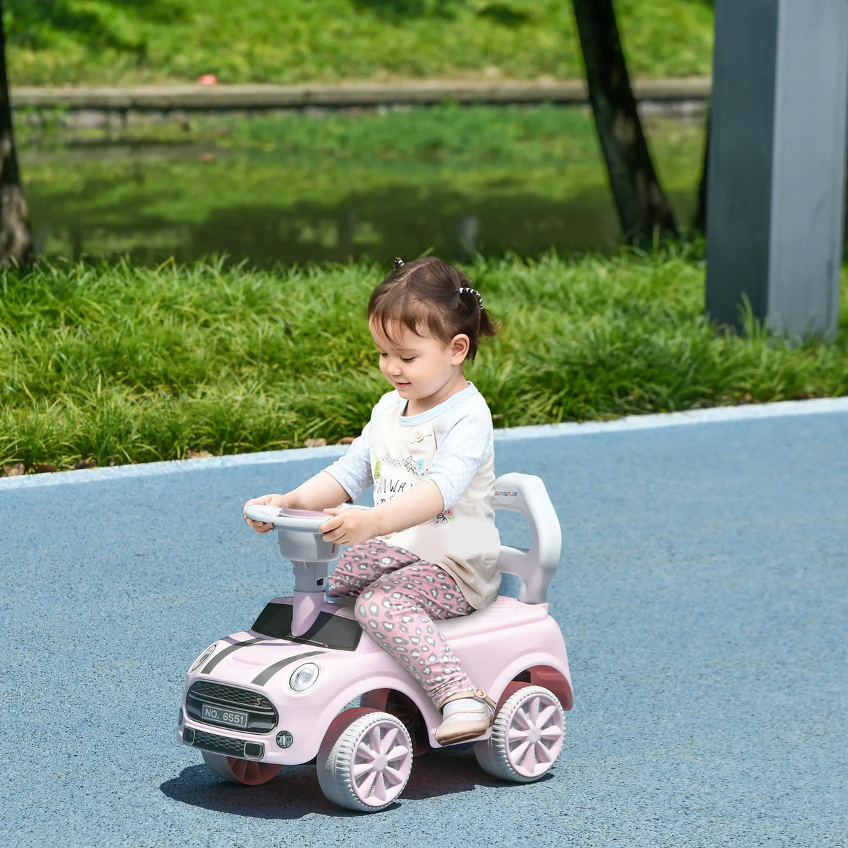 Toddler Ride-On Car With Horn And Steering Wheel - Omega Lifestyles