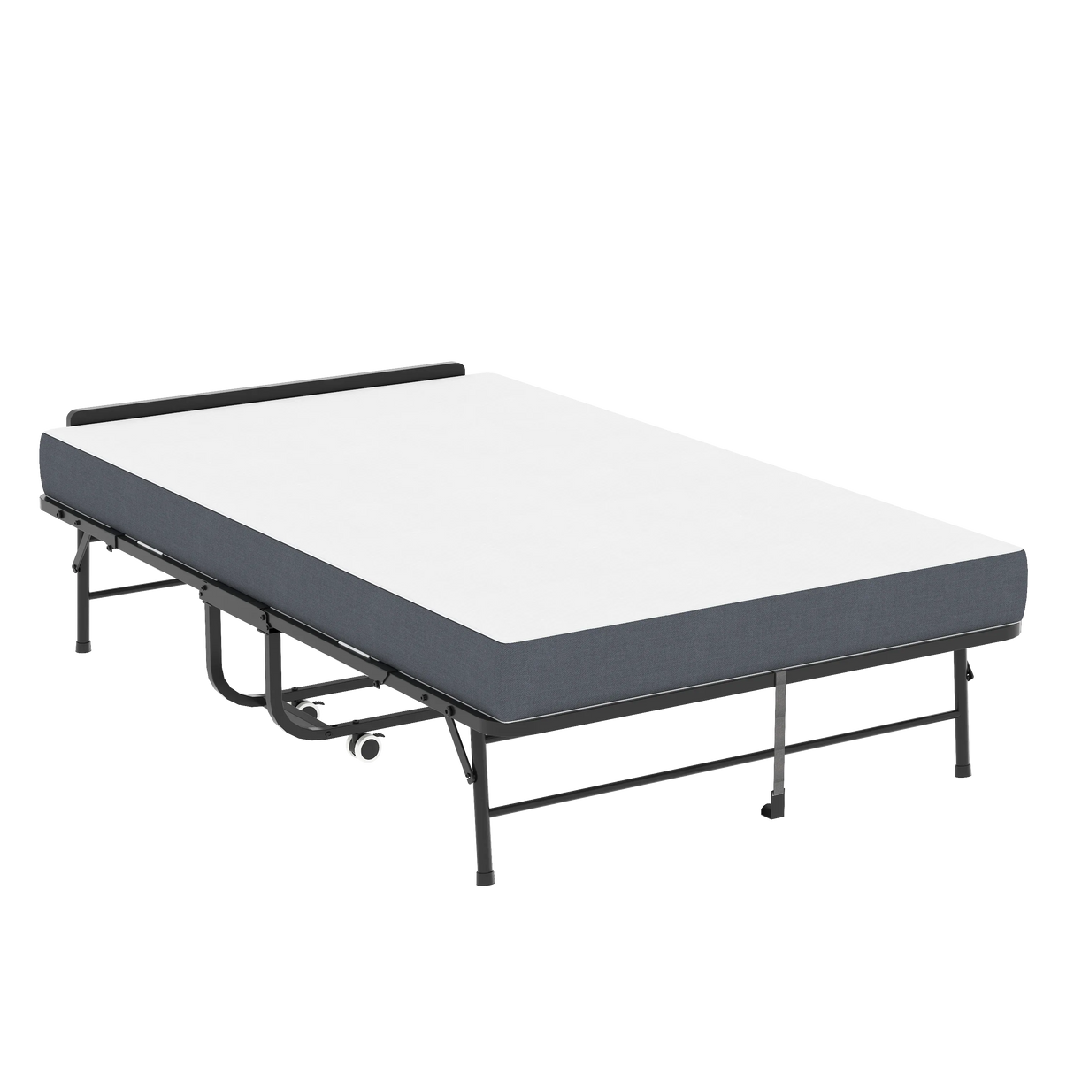 Twin Medium 5-Inch Memory Foam Folding Bed Frame - Omega Lifestyles