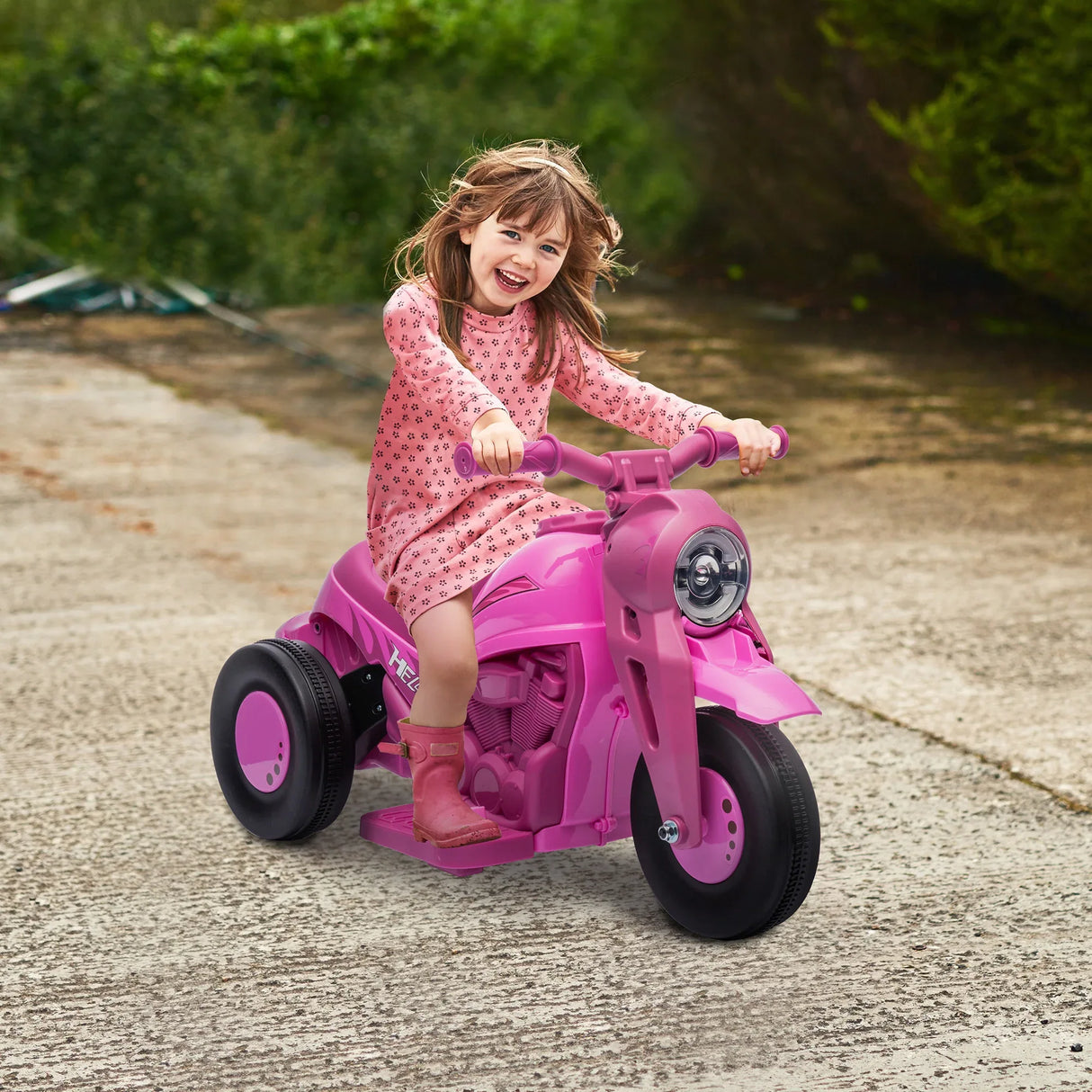 3-Wheeled 6V Toddler Electric Motorcycle With Bubbles Music - Omega Lifestyles