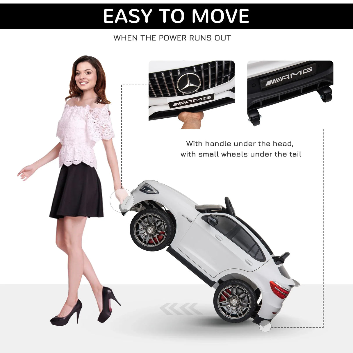 Mercedes Benz AMG GLC63S Coupe Toddler Ride-On Car - Omega Lifestyles