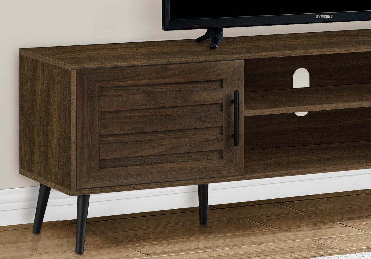 72-Inch Transitional Brown Laminate TV Stand Console - Sleep Galleria