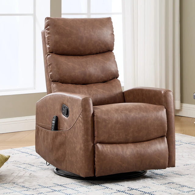 Heat Massage Recliner Chair With Swivel Rocker And Heat - Omega Lifestyles