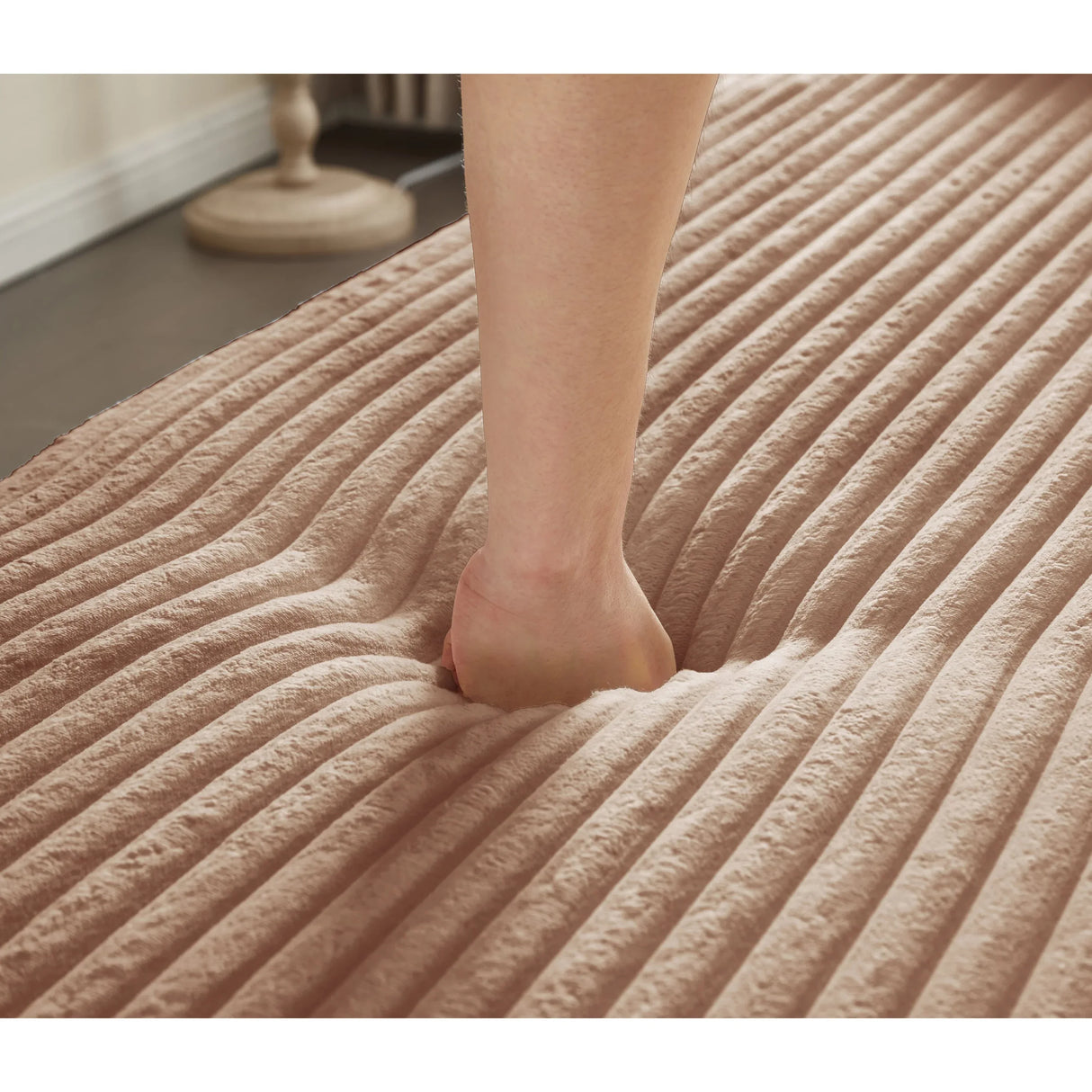 Full Size Plush Corduroy Foam Folding Sleeper Sofa Bed With Pillows - Omega Lifestyles