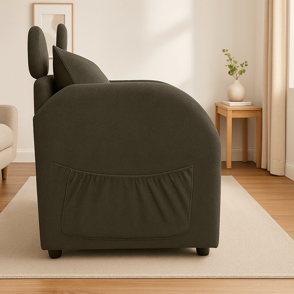 Dark Gray Bunny-Ear Dual-Use Pet Furniture Armchair - Omega Lifestyles