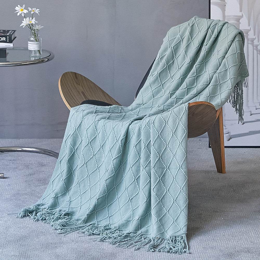 Imitation Cashmere Knitted Four Seasons Cozy Blanket - Sleep Galleria