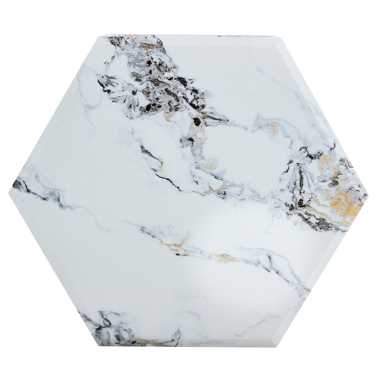 Hexagonal MDF Modern Stand-Up Coffee Table - Sleep Galleria