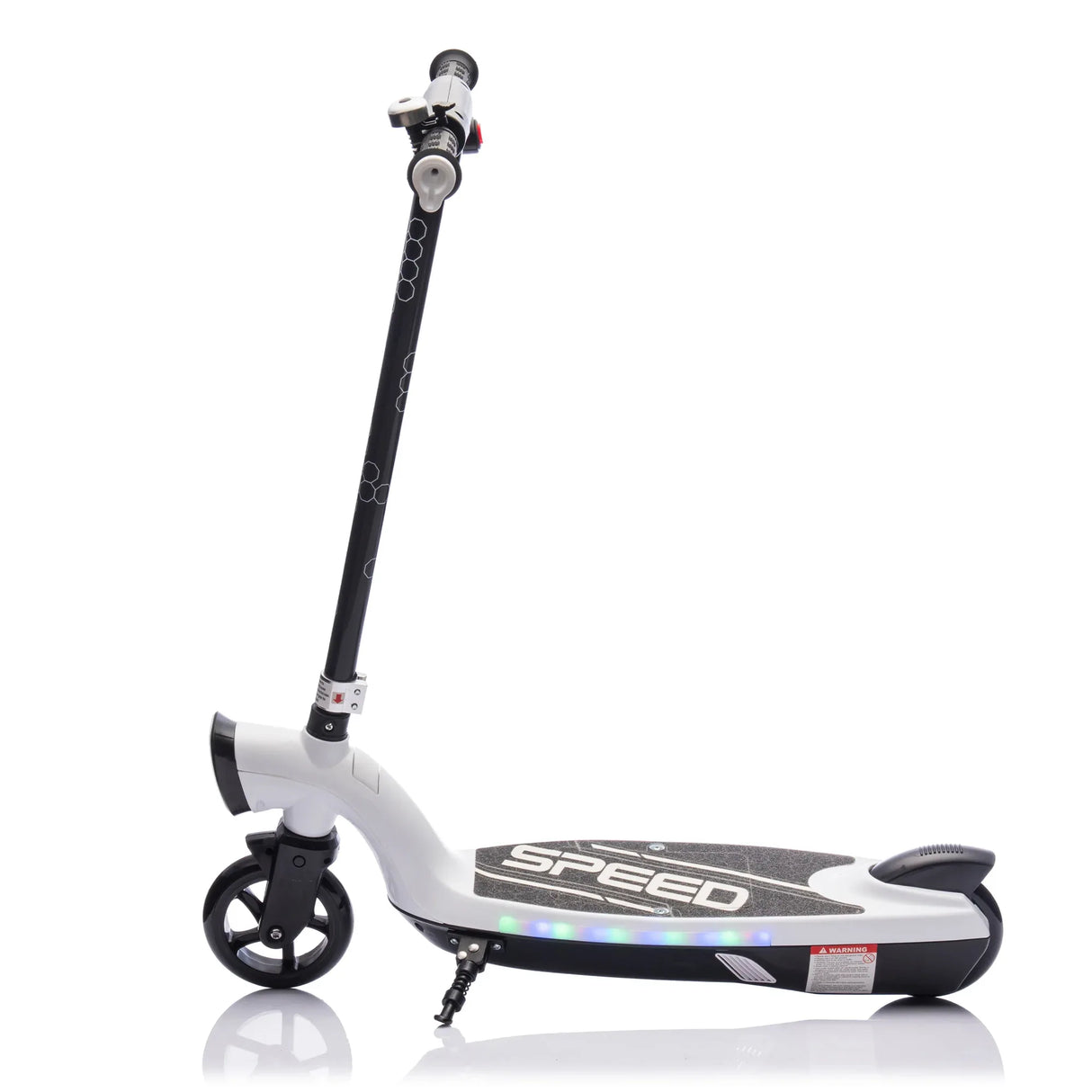 Kids Electric Scooter With Kickstand Bell Rear Brake And LED Lights - Omega Lifestyles