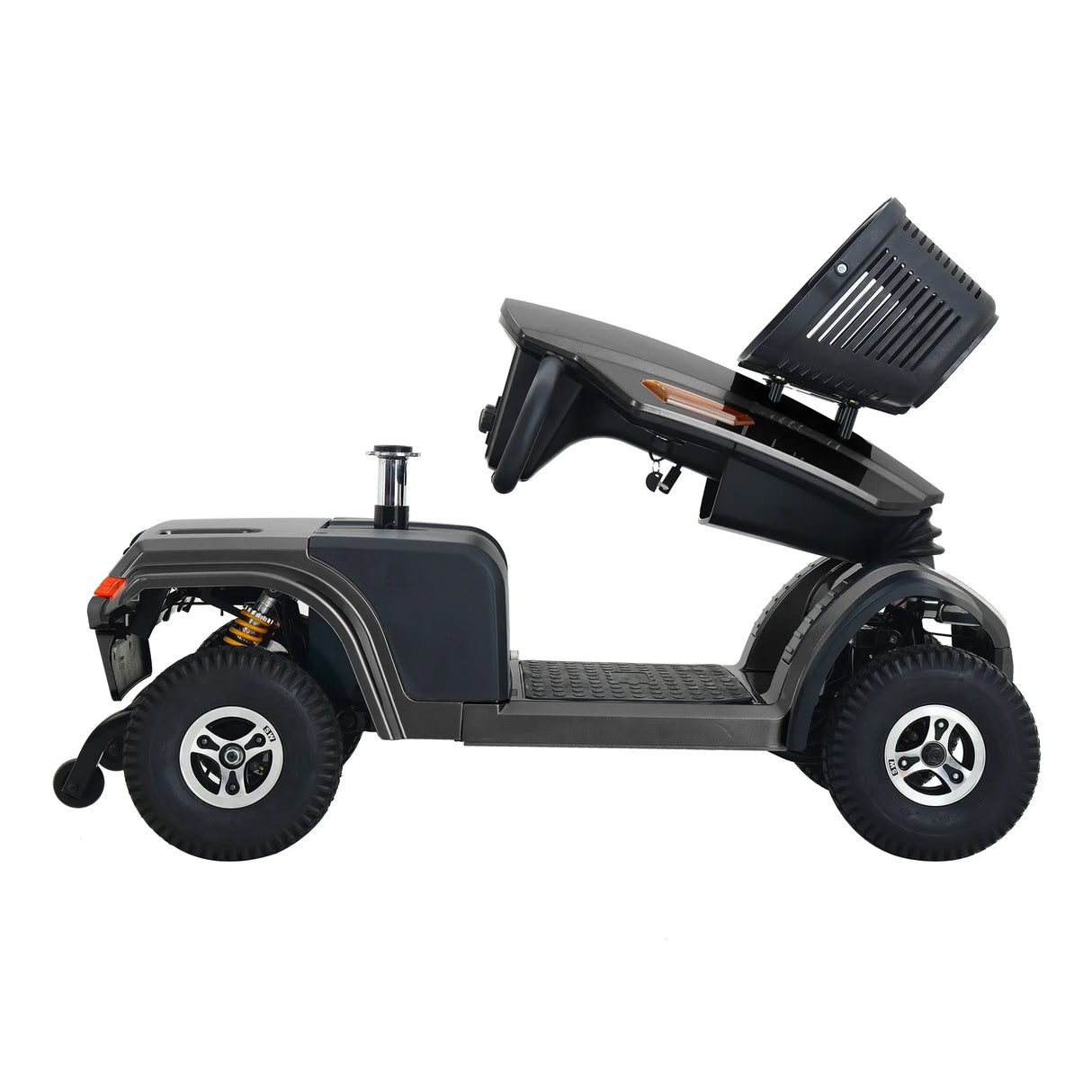 Heavy Duty Metal Mobility Scooter With Pneumatic Tires - Omega Lifestyles