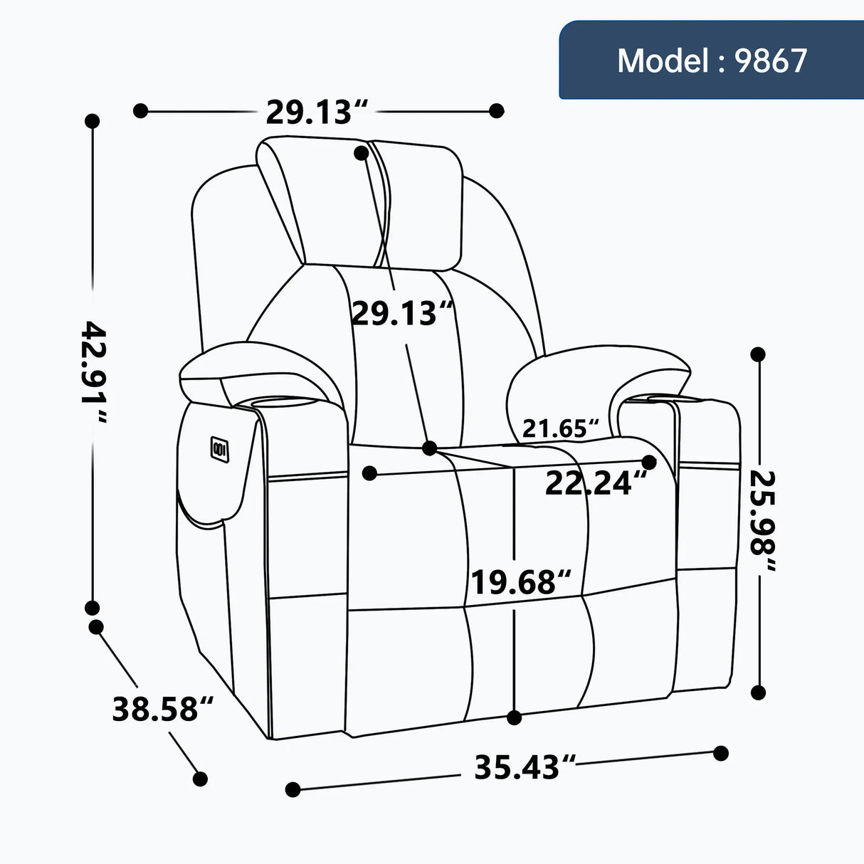 Power Lift Recliner Chair With Massage Lumbar Heat - Omega Lifestyles
