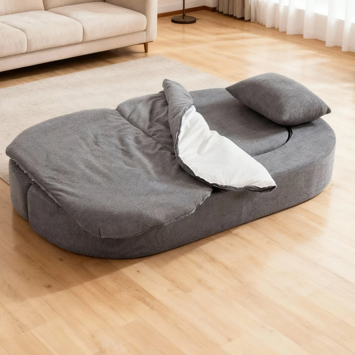 Foldable Memory Foam Convertible Sofa Bed Twin - Omega Lifestyles