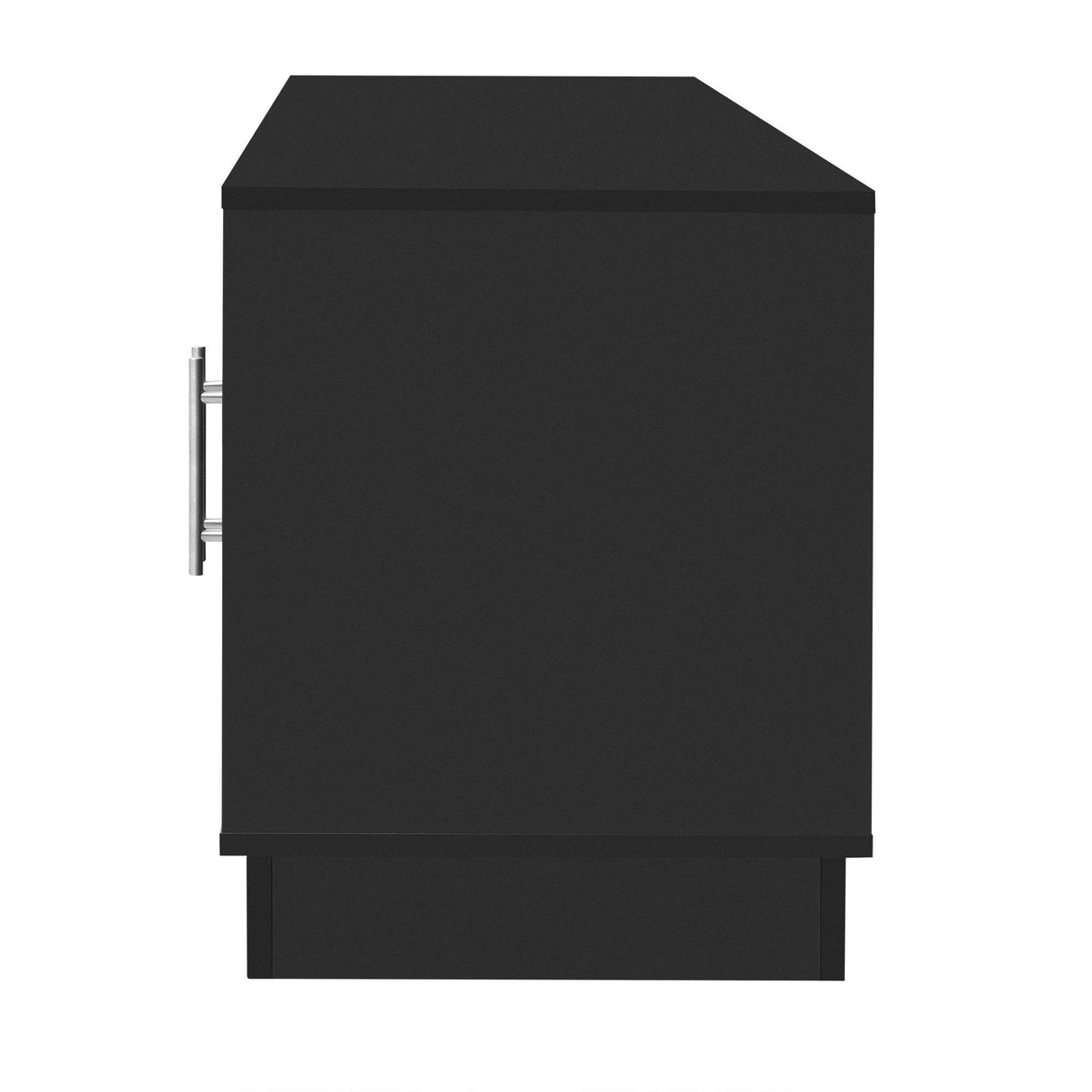 Modern Minimalist Black MDF TV Stand With Storage - Sleep Galleria