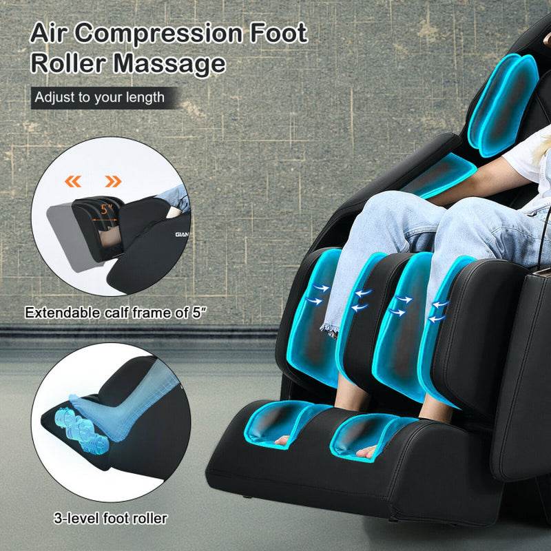 Soothe 10-Full Body Zero Gravity Massage Chair with SL Track Heat