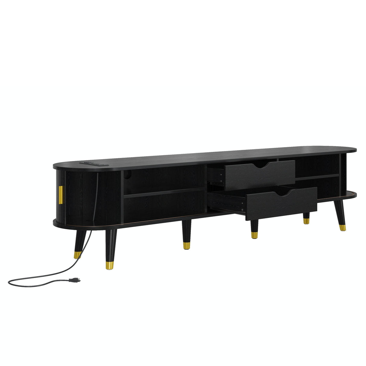 Mid-Century Modern TV Stand And Coffee Table Set - Sleep Galleria