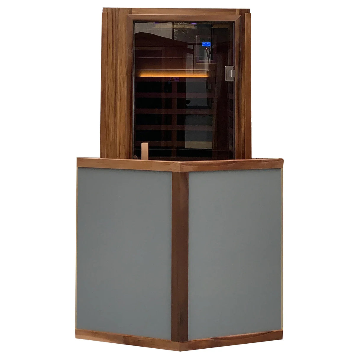 Outdoor Solid Wood Red Cedar 4-Person Infrared Sauna - Omega Lifestyles