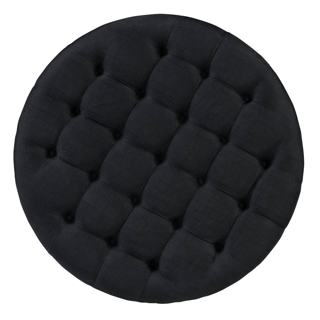 Modern Large Round Upholstered Ottoman Coffee Table - Sleep Galleria