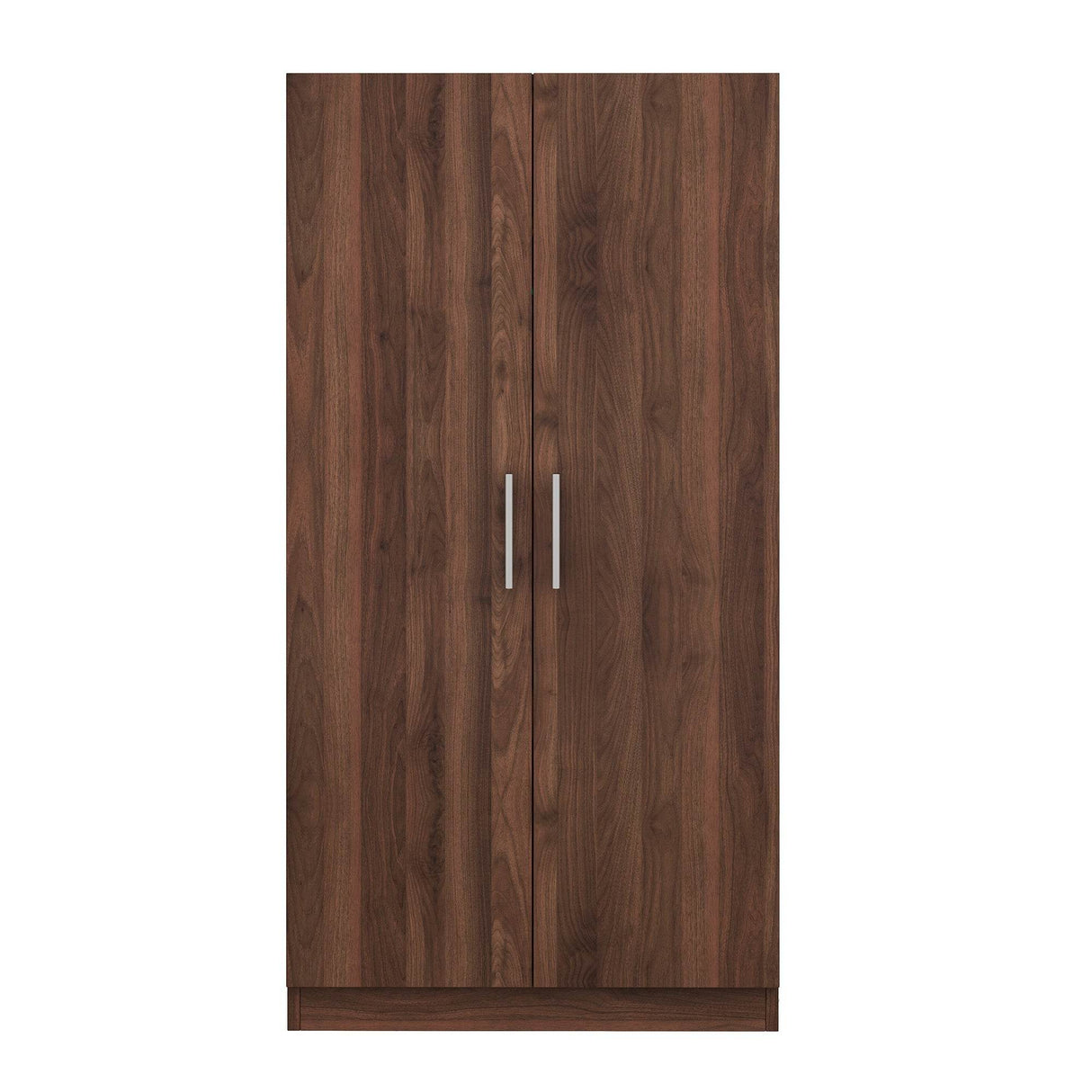 2-Door Solid Wood Wardrobe Armoire With Shelves - Omega Lifestyles
