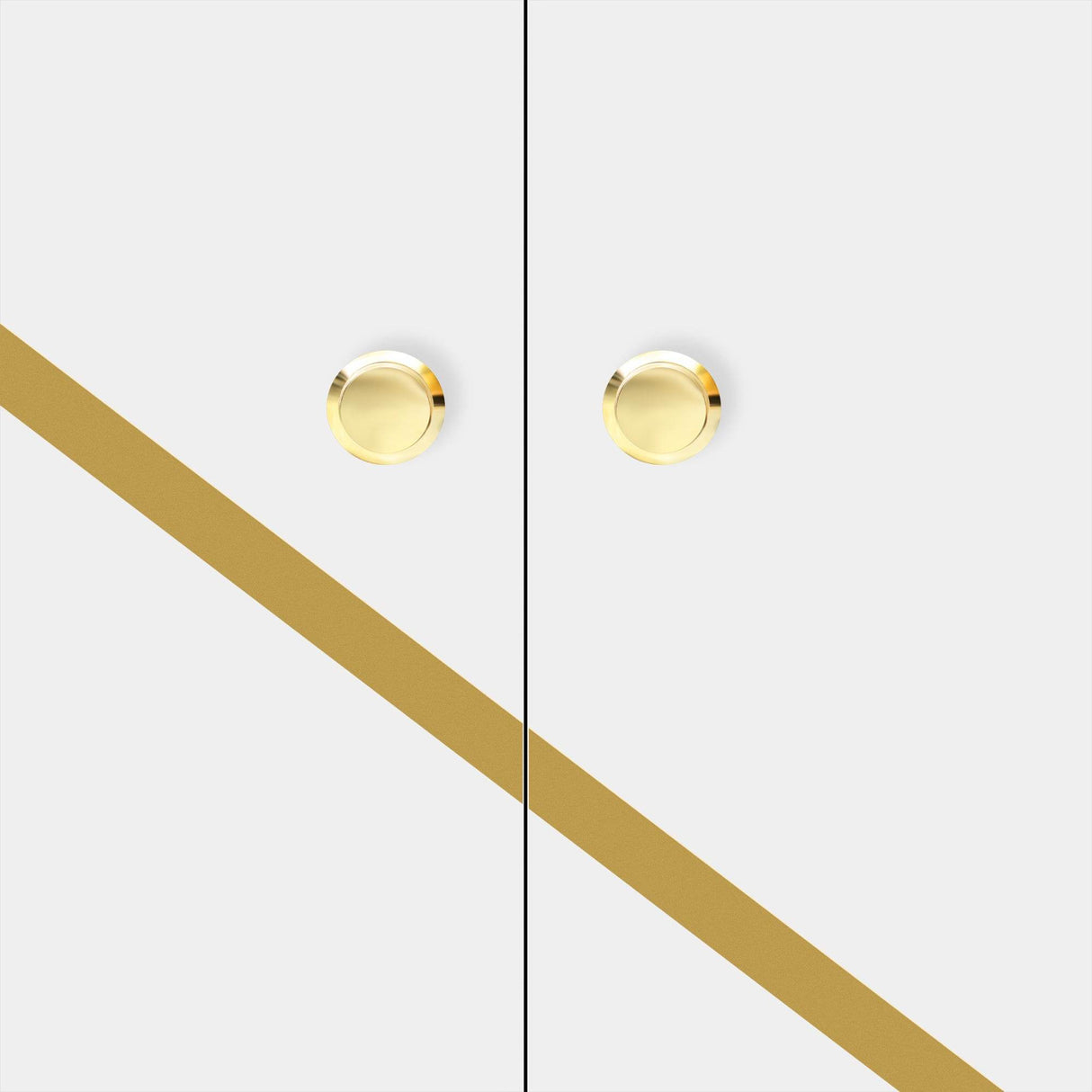 Modern Minimalist White MDF Metal TV Stand With Storage - Sleep Galleria