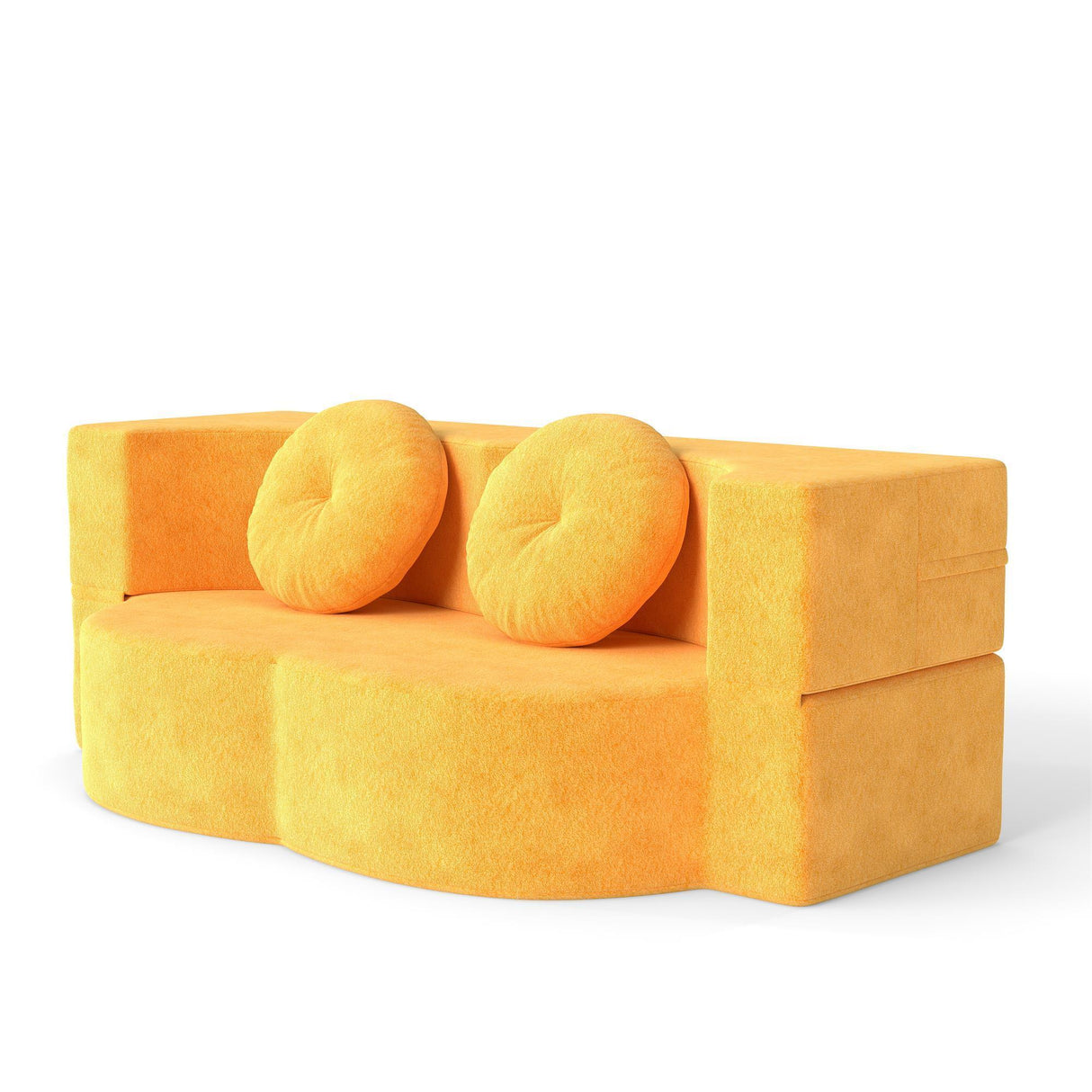 Foam Folding Twin Sleeper Sofa Bed With Pillow - Omega Lifestyles