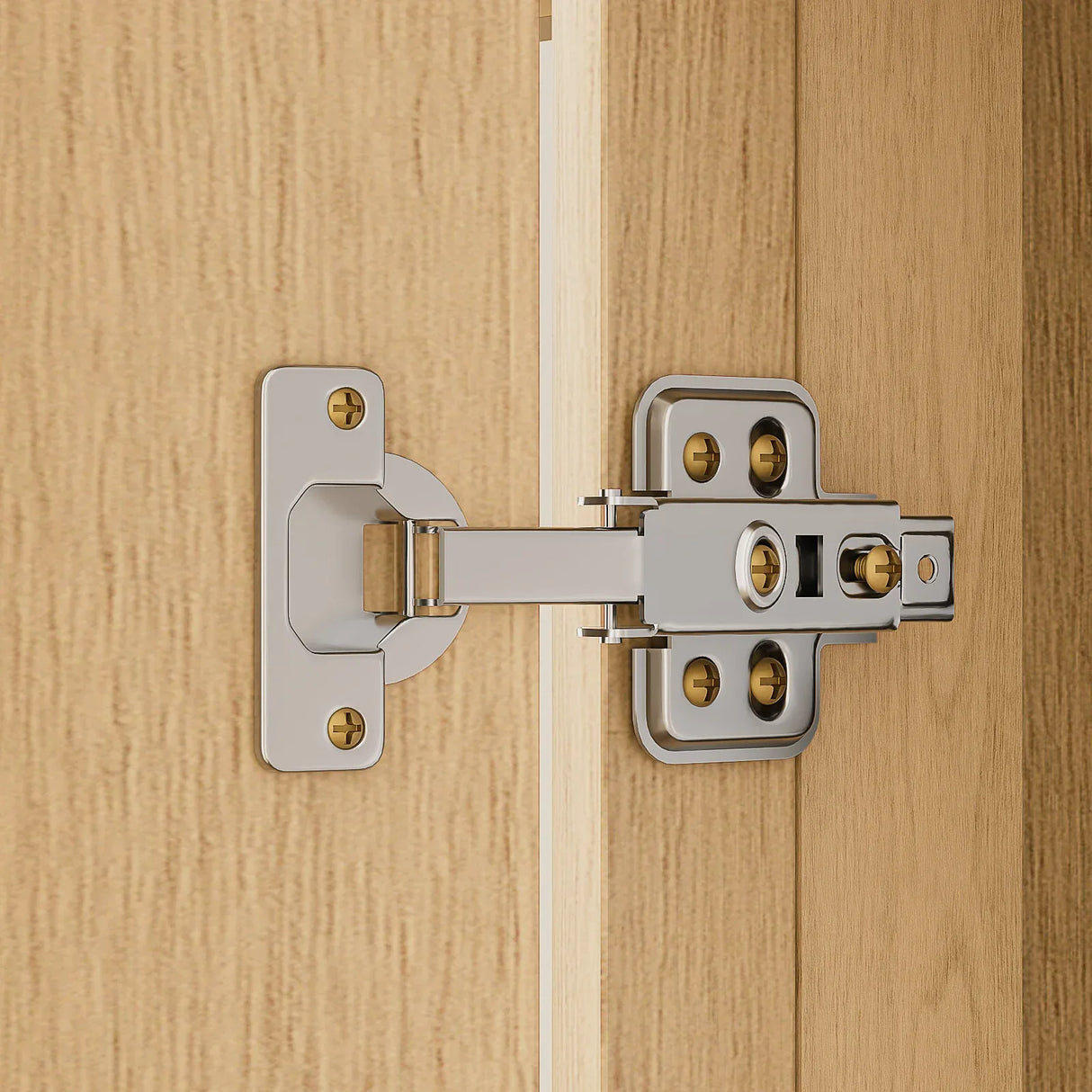 Modern Fluted Walnut Pantry Cabinet With Shelves - Omega Lifestyles