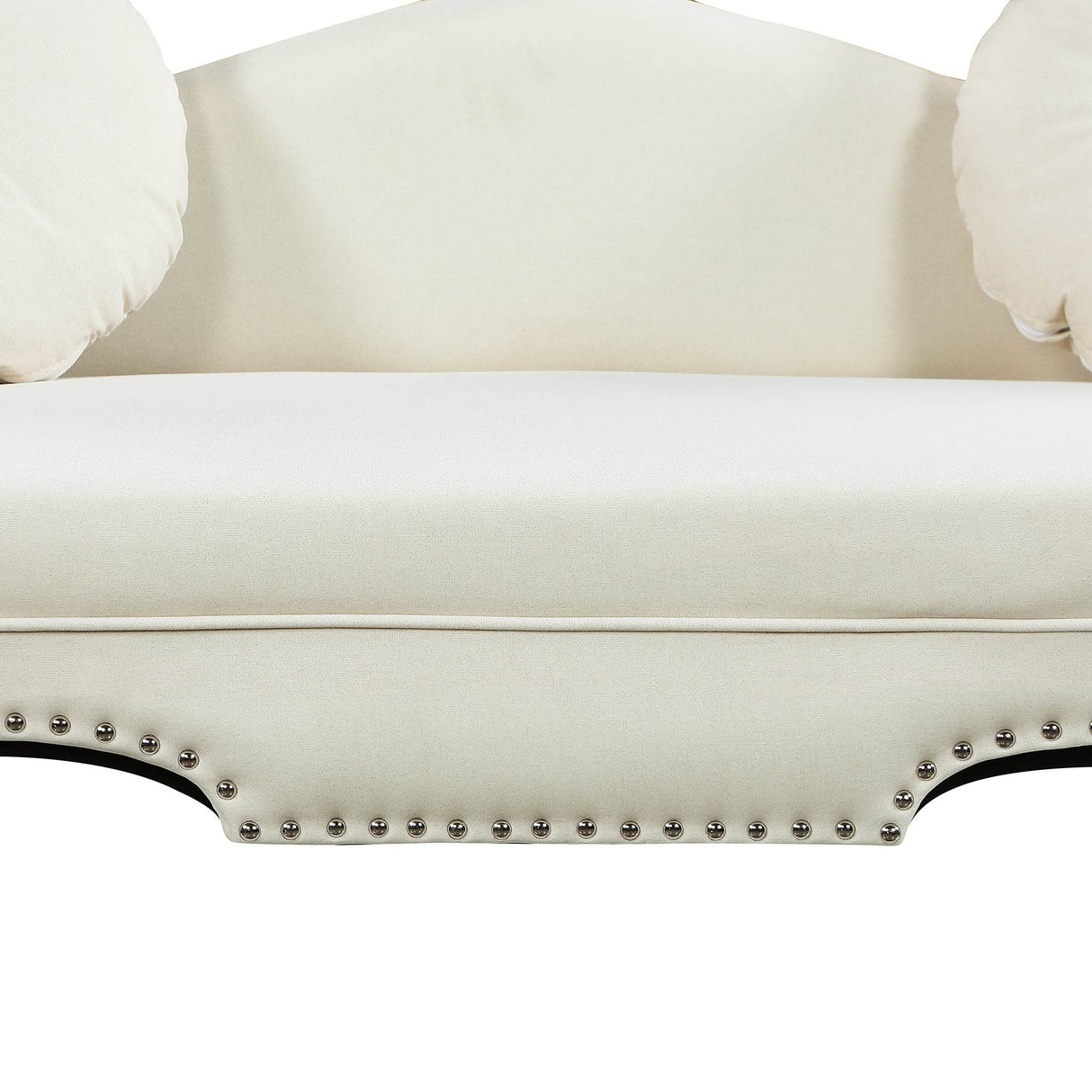 Modern Velvet Upholstered Loveseat Sofa With Pillows - Omega Lifestyles