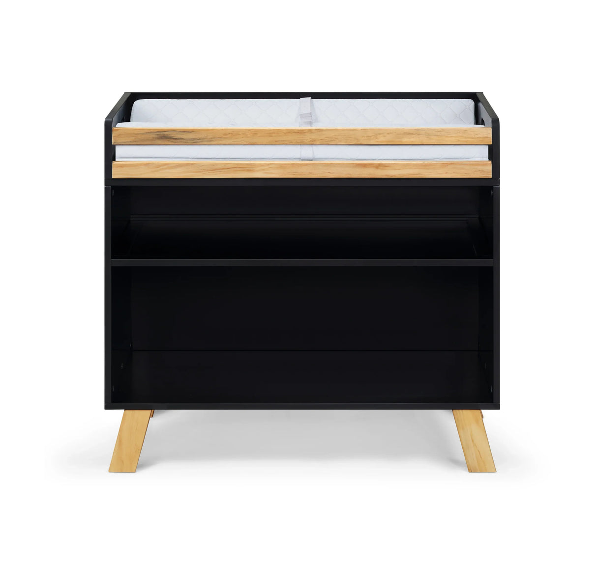 Solid Wood Multi Purpose Black Changing Table - Omega Lifestyles