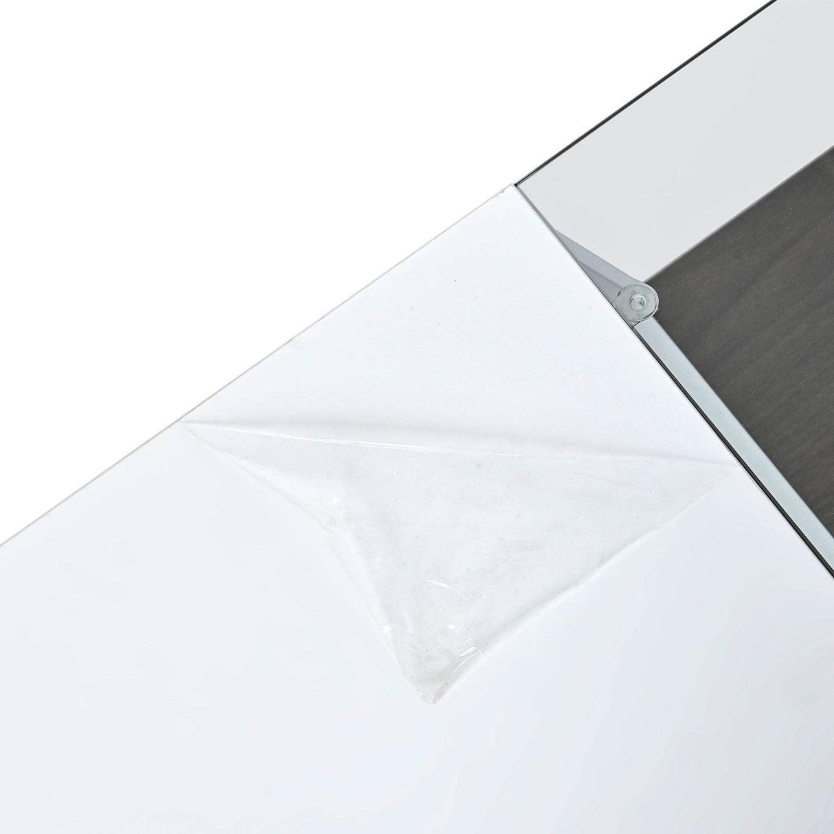 Modernist 2-Tier White Glass Top Coffee Table - Sleep Galleria