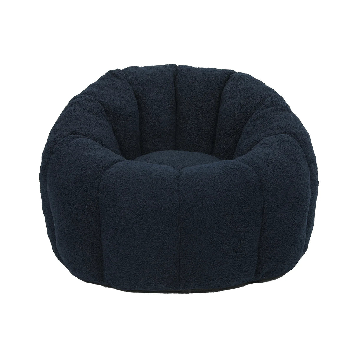 Plush Teddy Fabric Ergonomic Foam Filled Bean Bag Chair - Omega Lifestyles