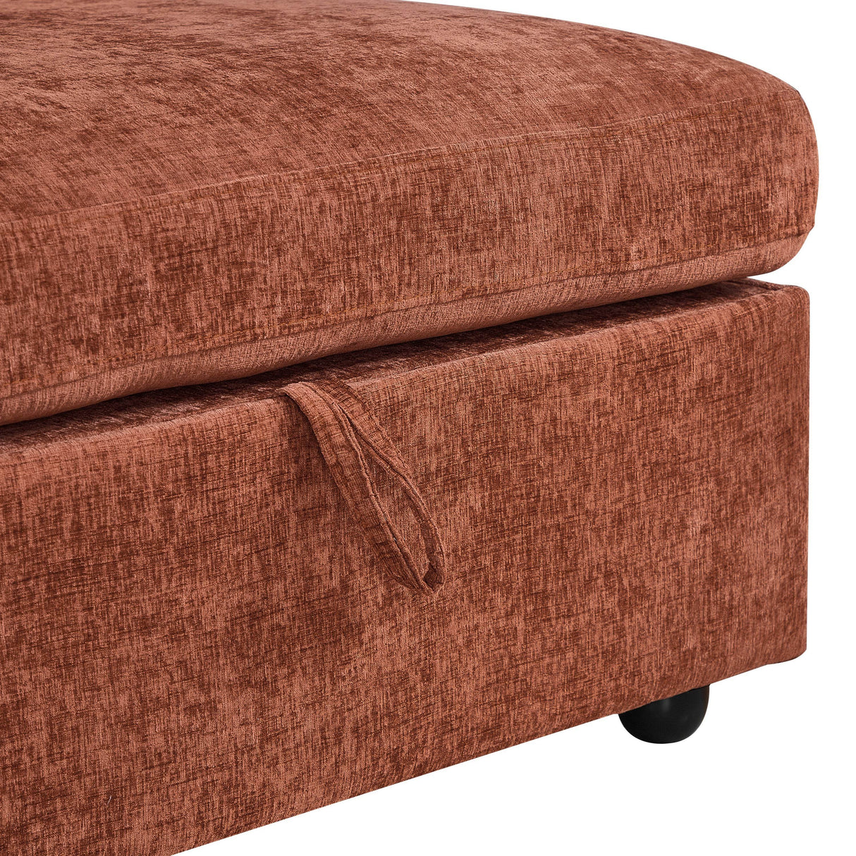 Brown Chenille 3-Seat Durable Upholstered Sofa - Omega Lifestyles
