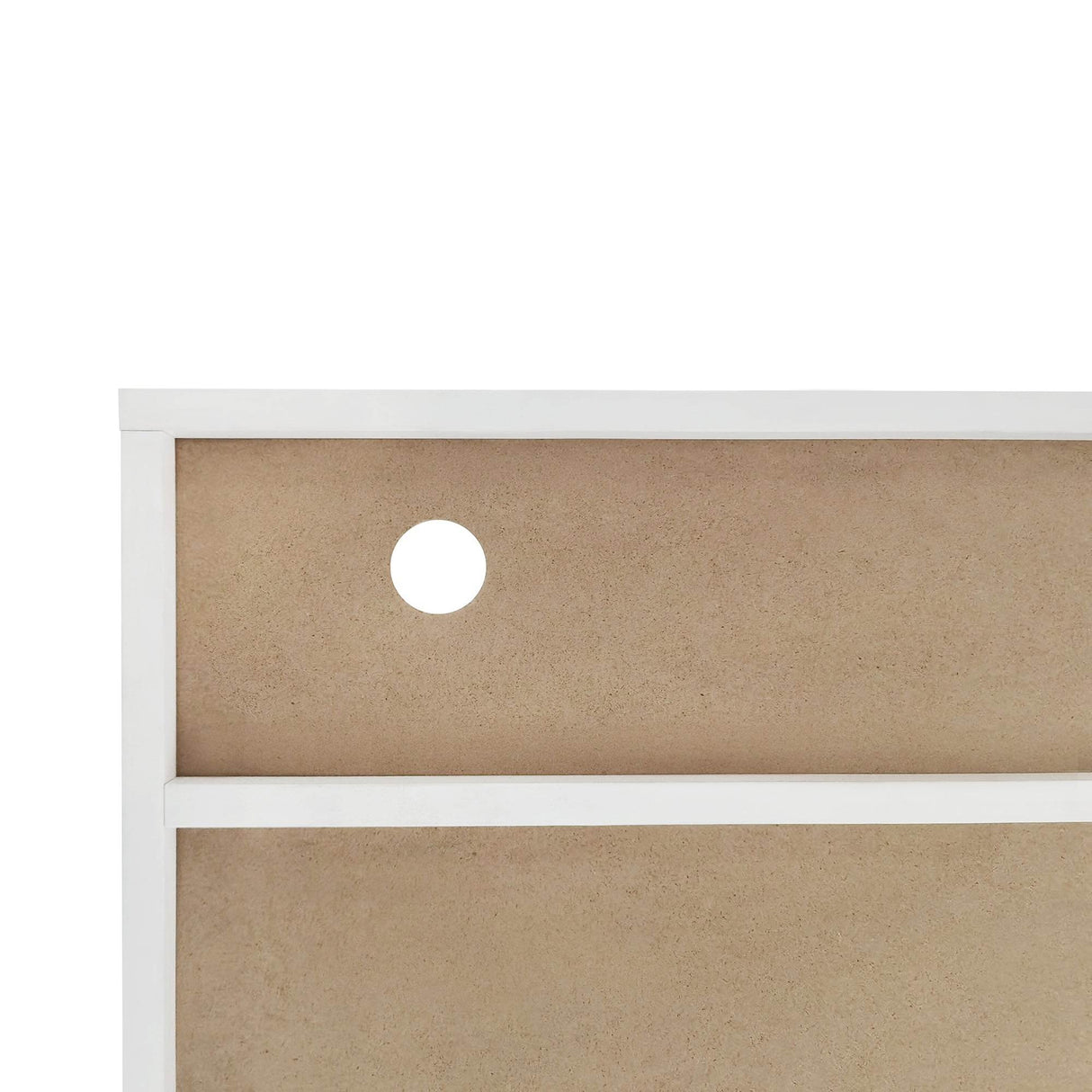 White Modern LED Light Particle Board TV Stand - Sleep Galleria