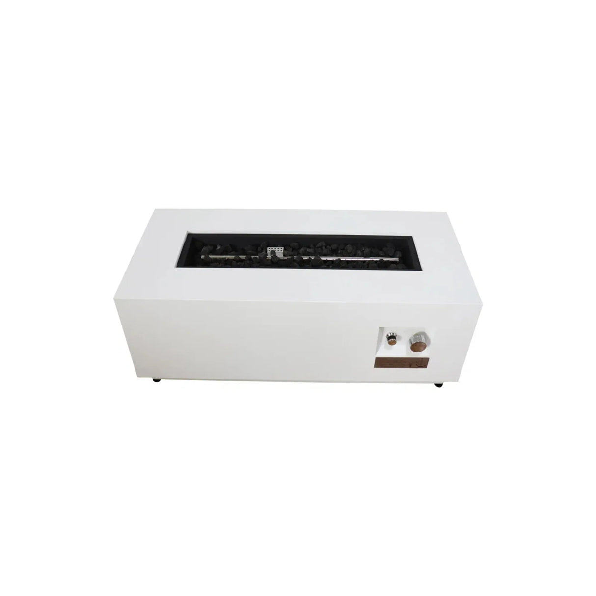 Modern Stainless Steel Outdoor Propane Fire Pit Table - Omega Lifestyles