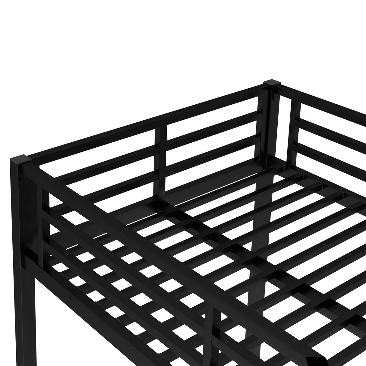 Metal Twin XL Over Twin XL Space-Saving Bunk Bed - Omega Lifestyles