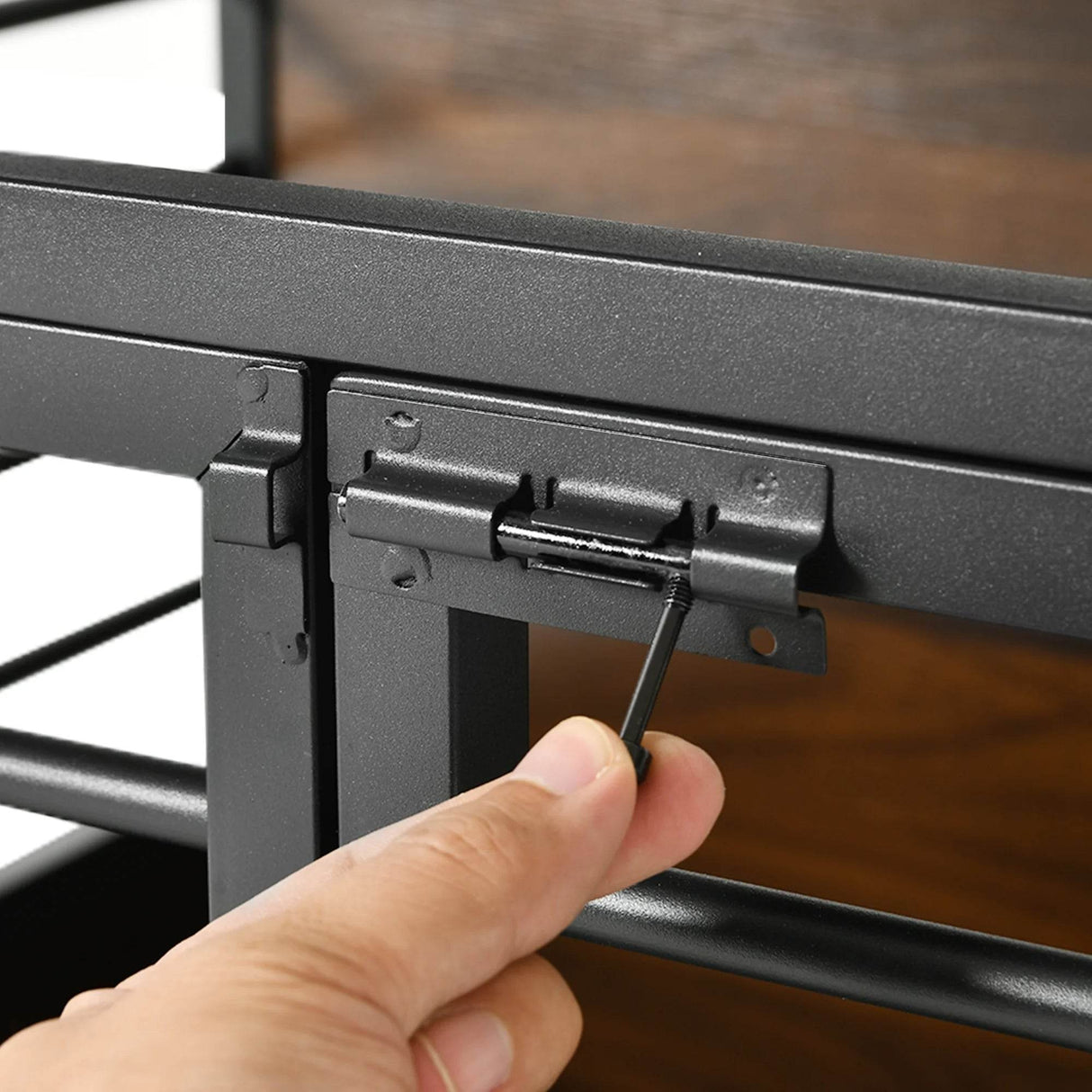 Heavy Duty Pet Cat Dog Crate Furniture with 4 Storage Shelves and 2 Drawers & Charging Station, Cat Litter Box Enclosure Dog Kennel Indoor Furniture - Brown