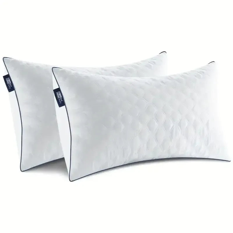 Set Of 2 Soft Polyester Fiber Neck Support Pillows - Omega Lifestyles