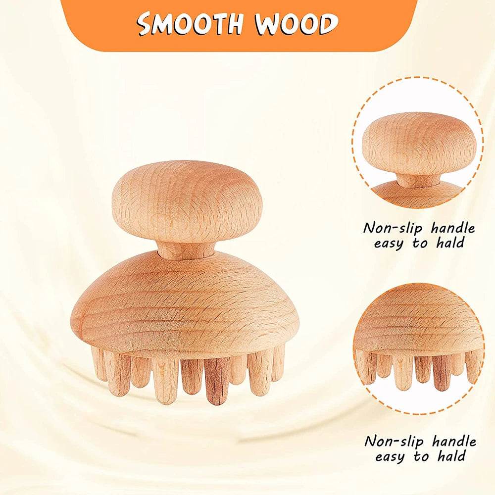 6-Piece Wooden Therapy Massage Tool Set - Sleep Galleria