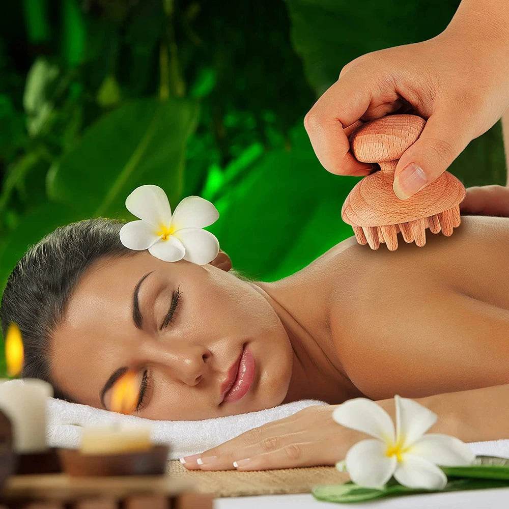 6-Piece Wooden Therapy Massage Tool Set - Sleep Galleria