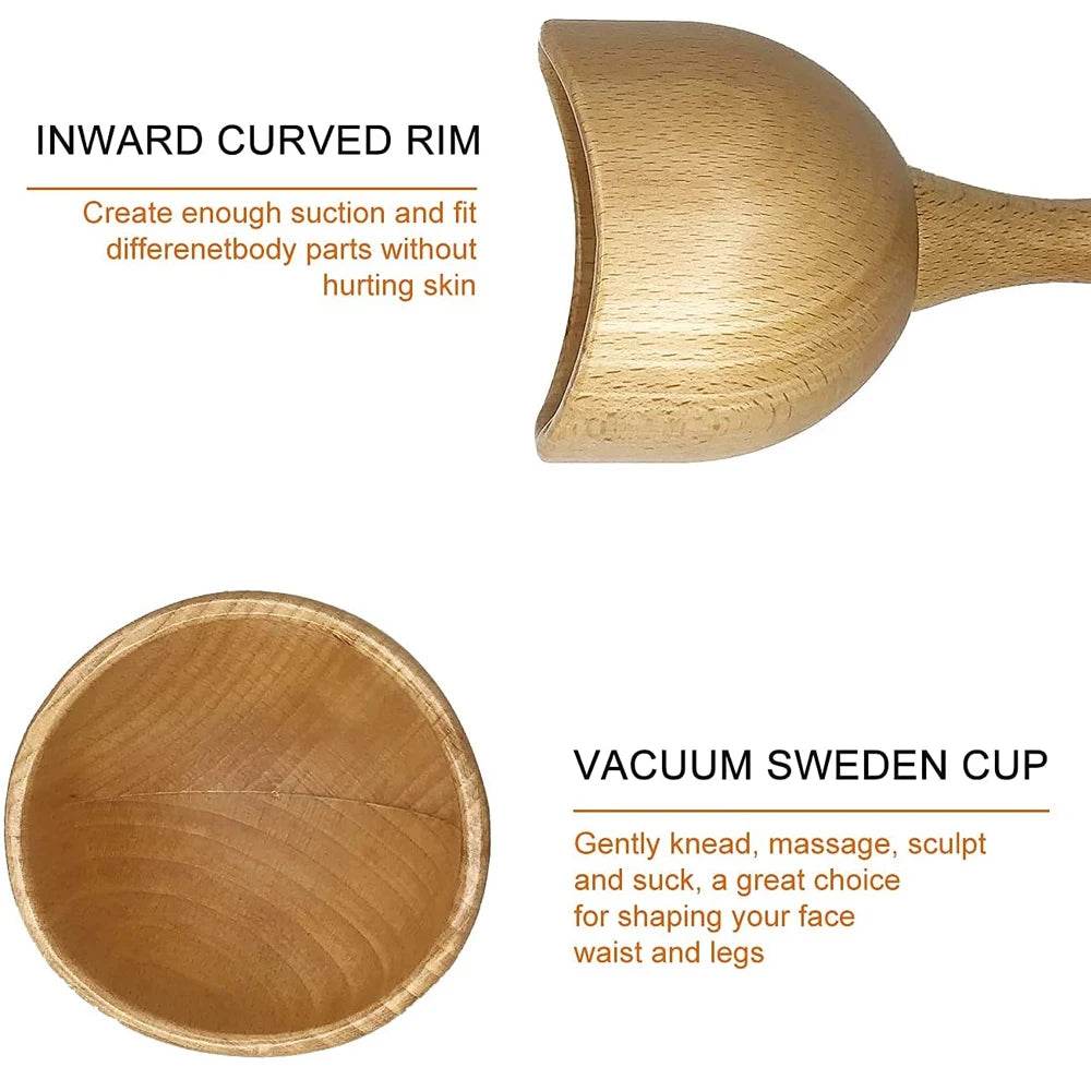 6-Piece Wooden Therapy Massage Tool Set - Sleep Galleria