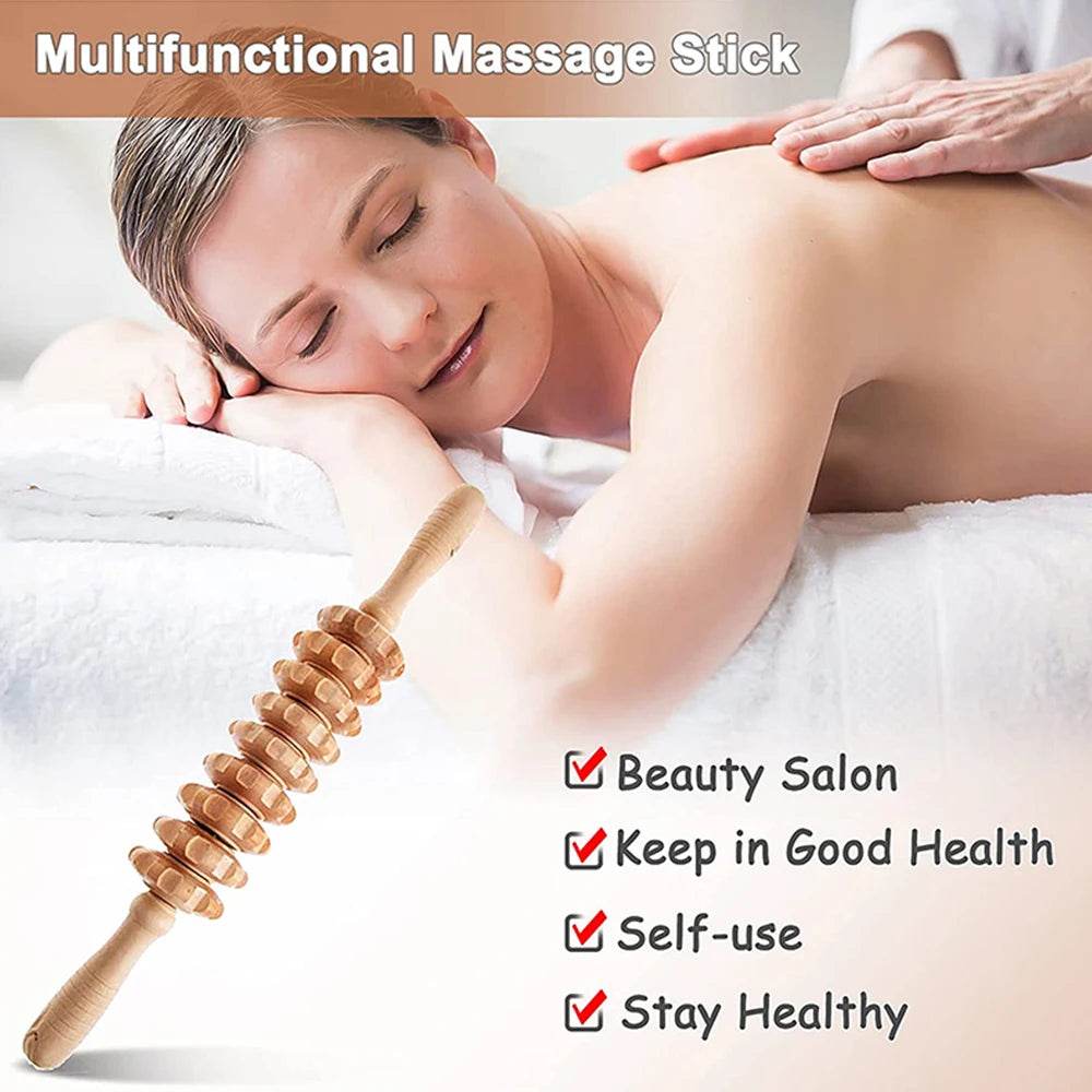 6-Piece Wooden Therapy Massage Tool Set - Sleep Galleria