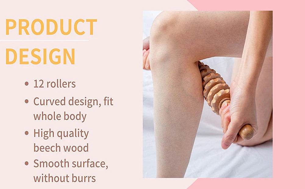 Wooden Bendable Manual Massage Roller Therapy Tool - Sleep Galleria