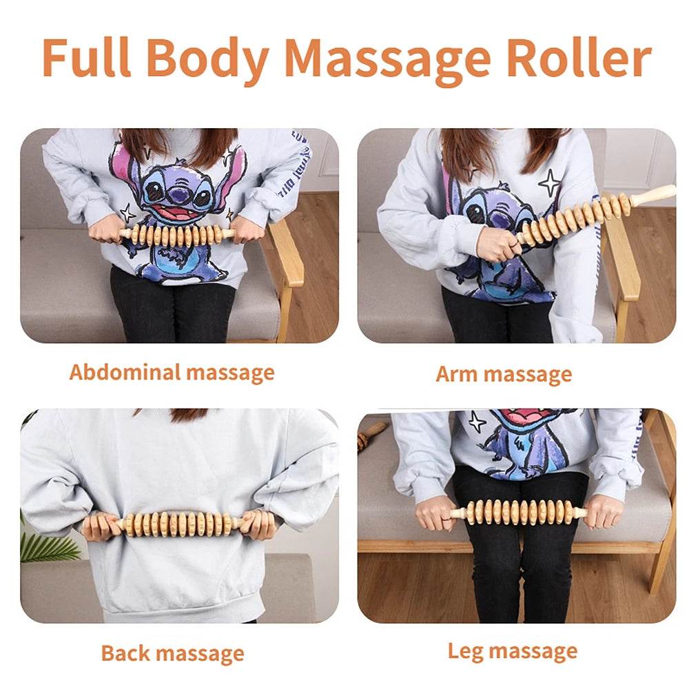 Wooden Bendable Manual Massage Roller Therapy Tool - Sleep Galleria