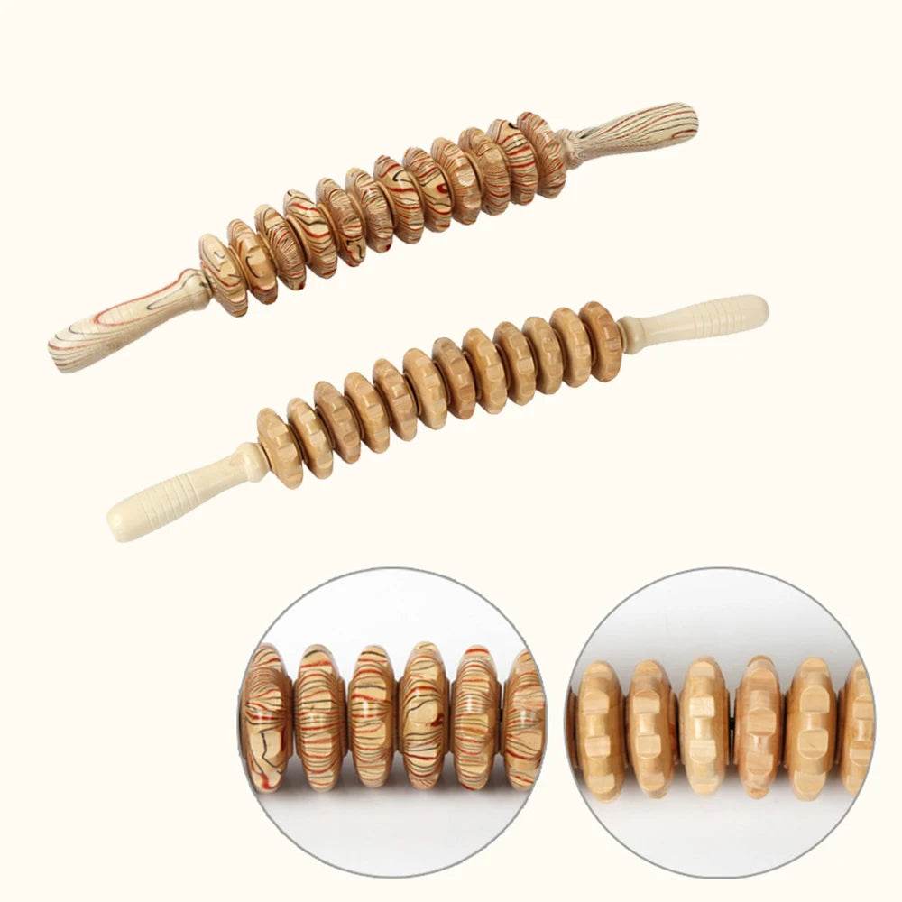 Wooden Bendable Manual Massage Roller Therapy Tool - Sleep Galleria