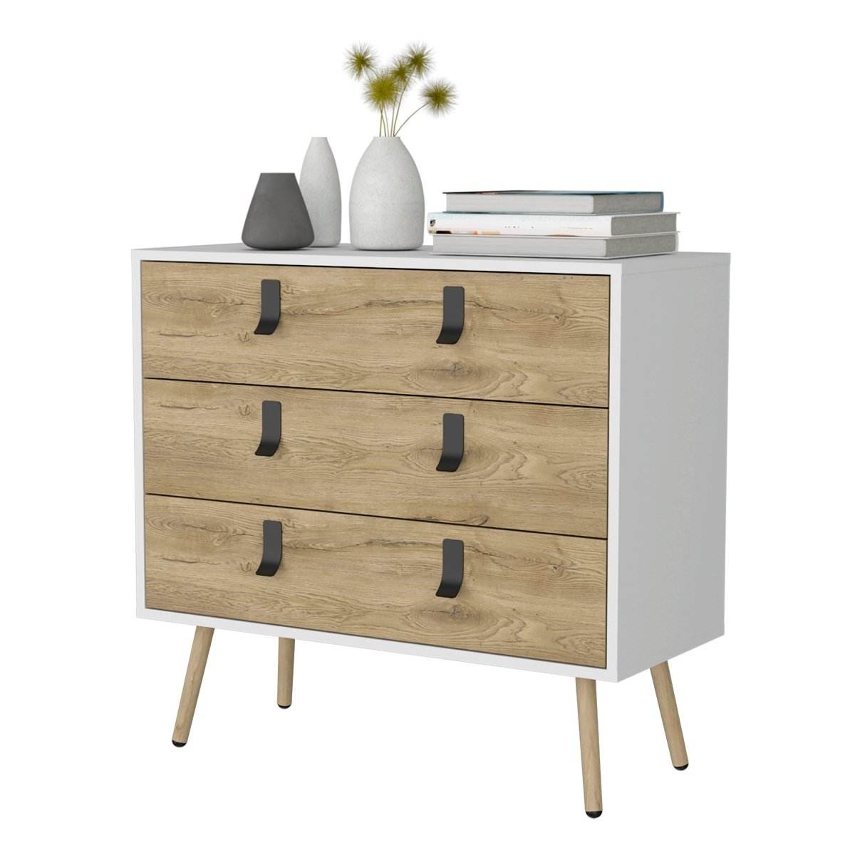 Modern Chic Engineered Wood 3-Drawer Dresser - Sleep Galleria