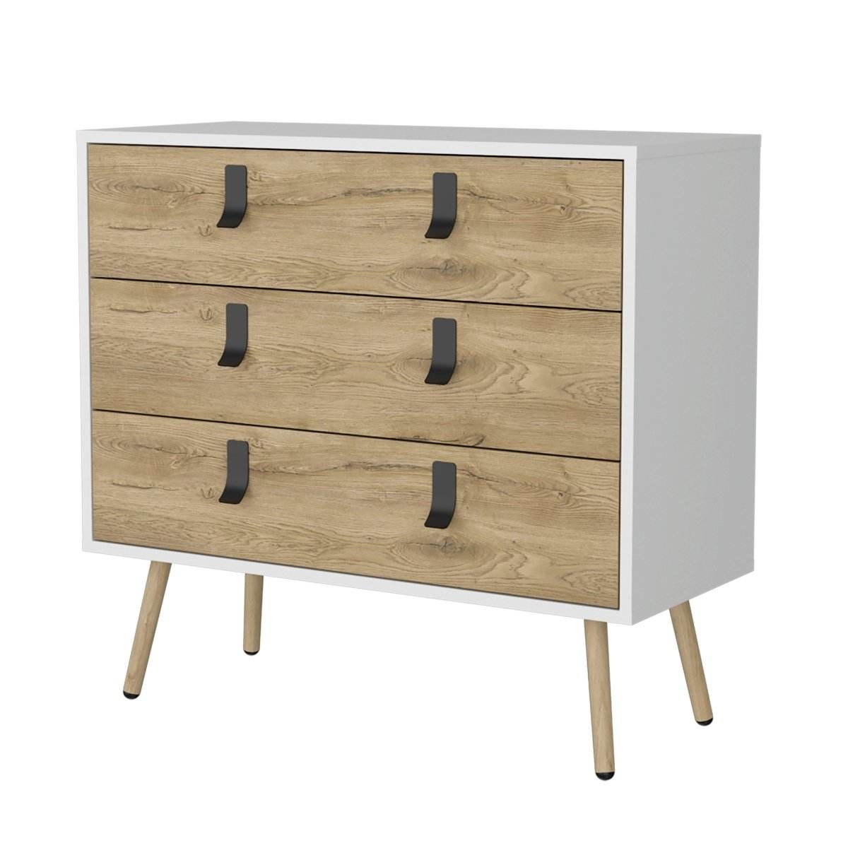 Modern Chic Engineered Wood 3-Drawer Dresser - Sleep Galleria