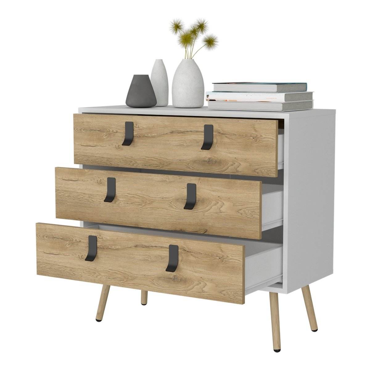 Modern Chic Engineered Wood 3-Drawer Dresser - Sleep Galleria
