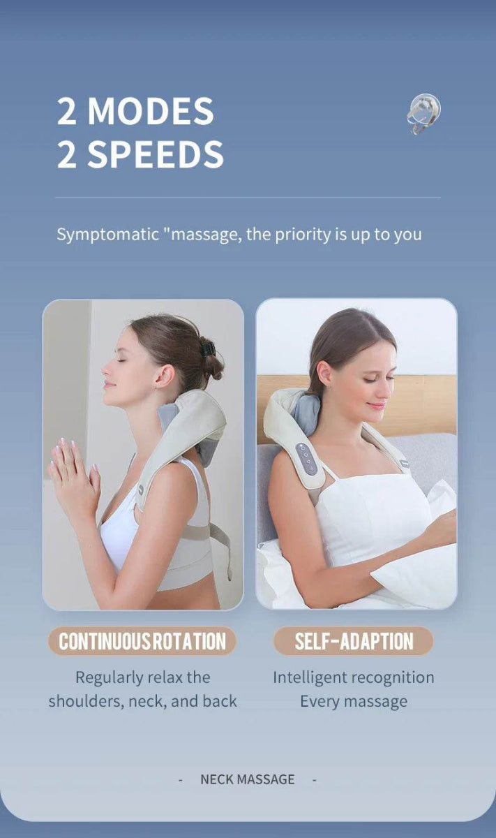 26W Brushless Motor Shoulder And Neck Massager Shawl - Sleep Galleria
