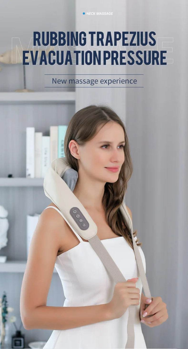 26W Brushless Motor Shoulder And Neck Massager Shawl - Sleep Galleria