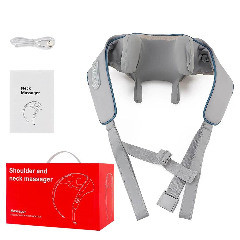 26W Brushless Motor Shoulder And Neck Massager Shawl - Sleep Galleria